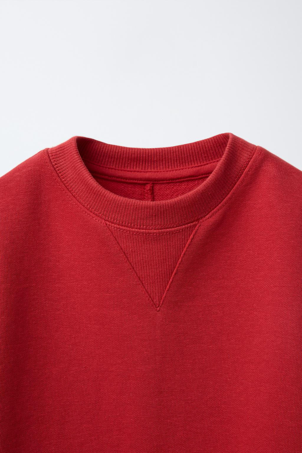 BASIC PLUSH SWEATSHIRT - Zara фото 4