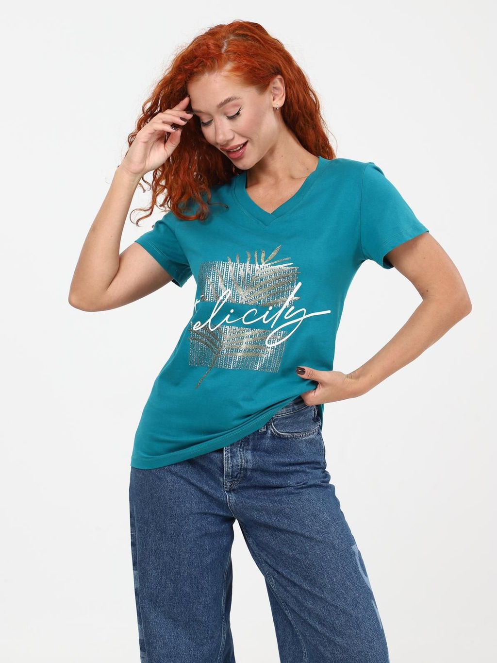 IV-CAPRIZ Колеус - футболка петроль