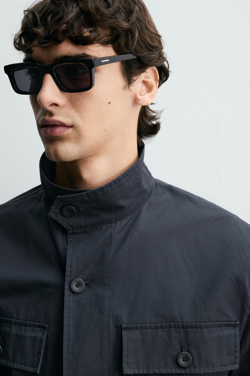 SOBRECAMISA ESTRUCTURA BOLSILLOS / Marino - Zara фото 5