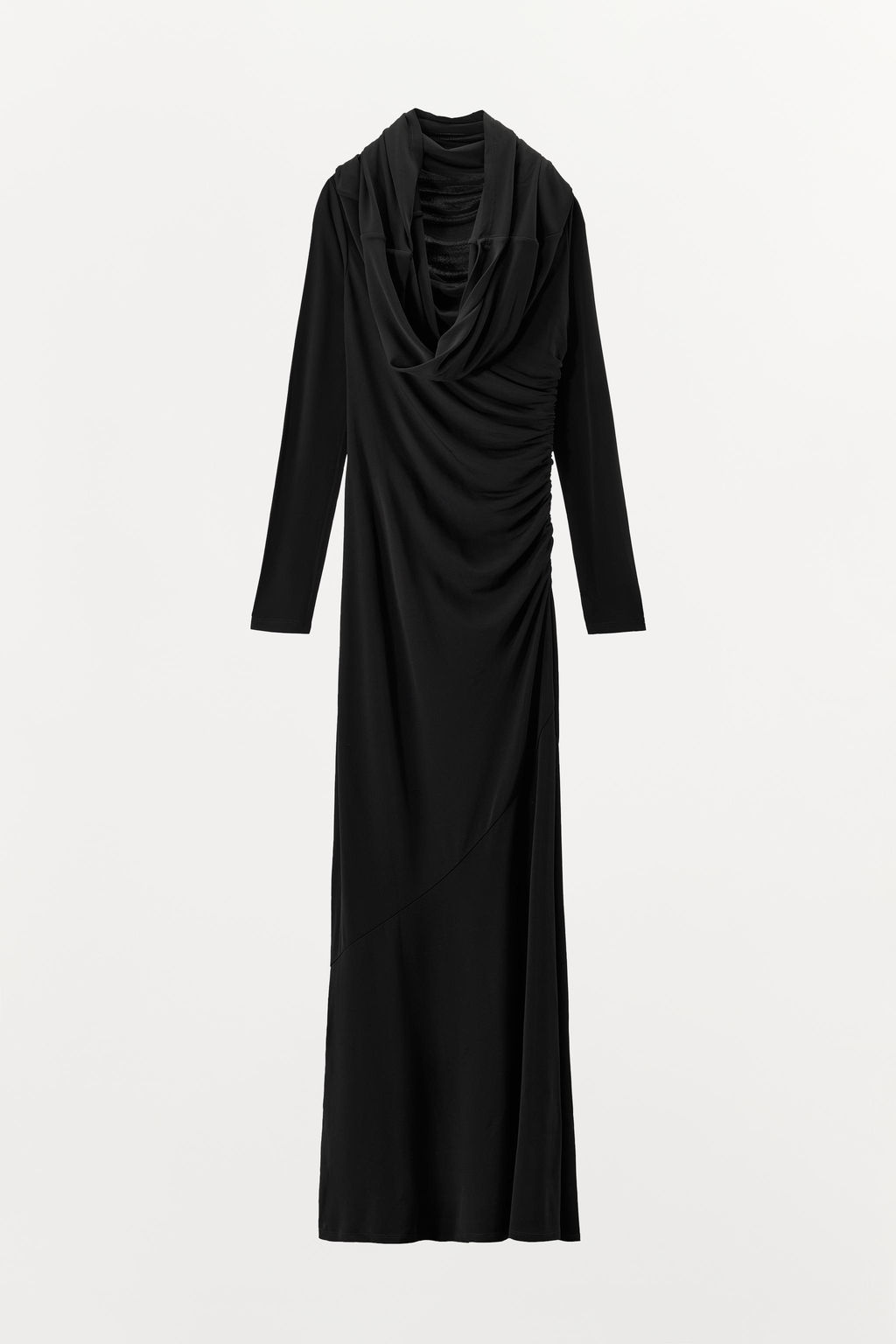 MULTIPOSITION COLLAR VISCOSE BLEND DRESS - Zara фото 8