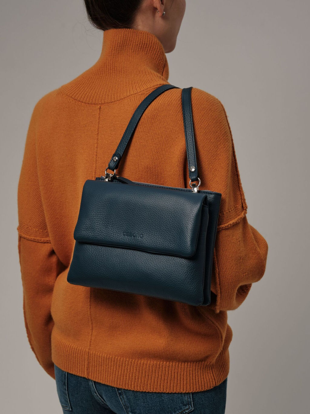 Сумка на плечо кросс-боди Deboro 31069 синяя волна