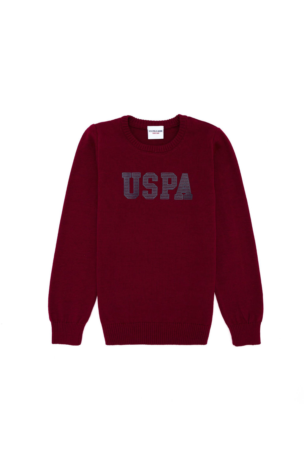 U. S. Polo Assn Бордовый трикотажный свитер с круглым вырезом для мальчика - U.s. polo assn фото 7