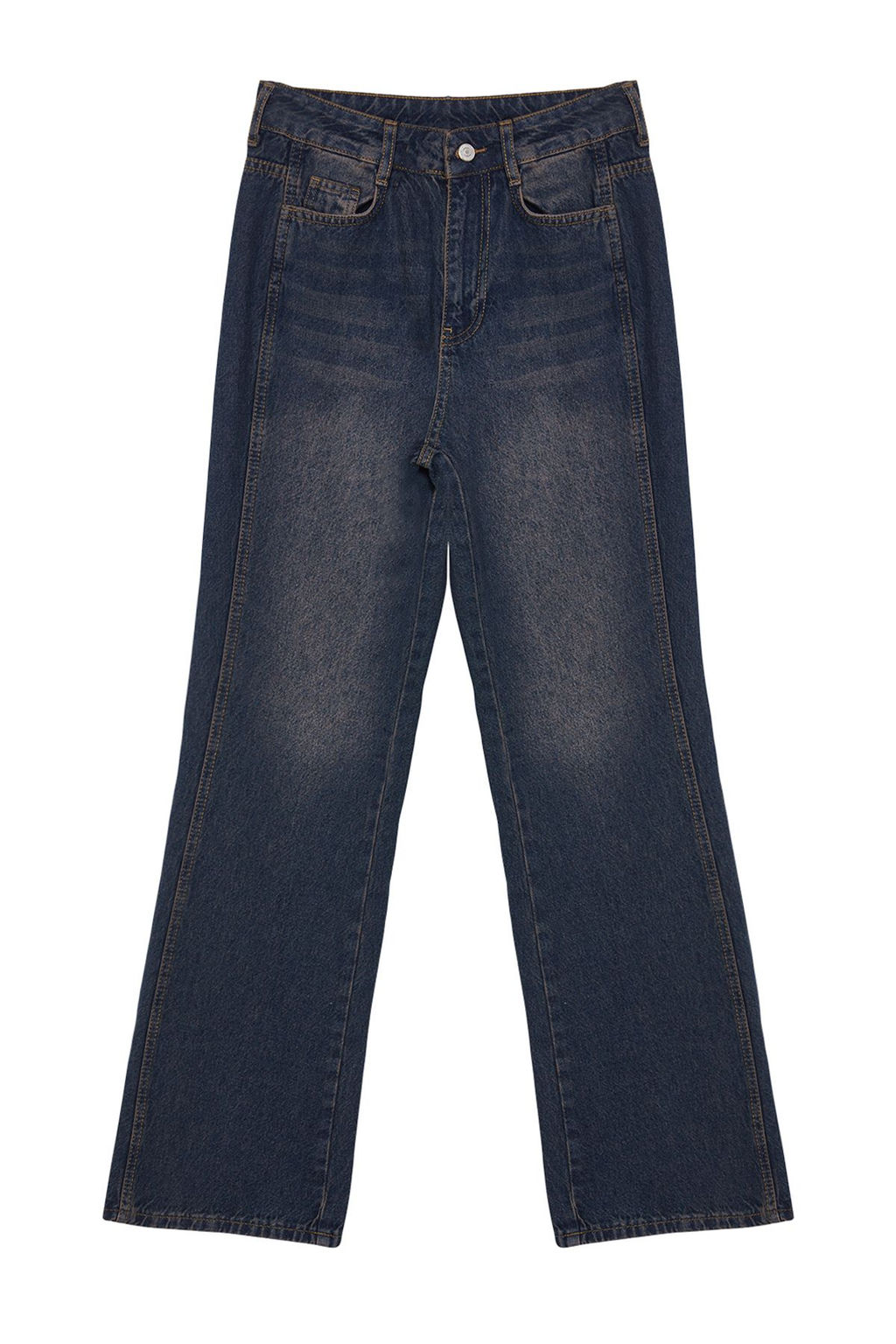 Ac?k Mavi Yuksek Bel Genis Paca Wide Leg Jeans TWOAW24JE00313 - Trendyolmilla фото 18