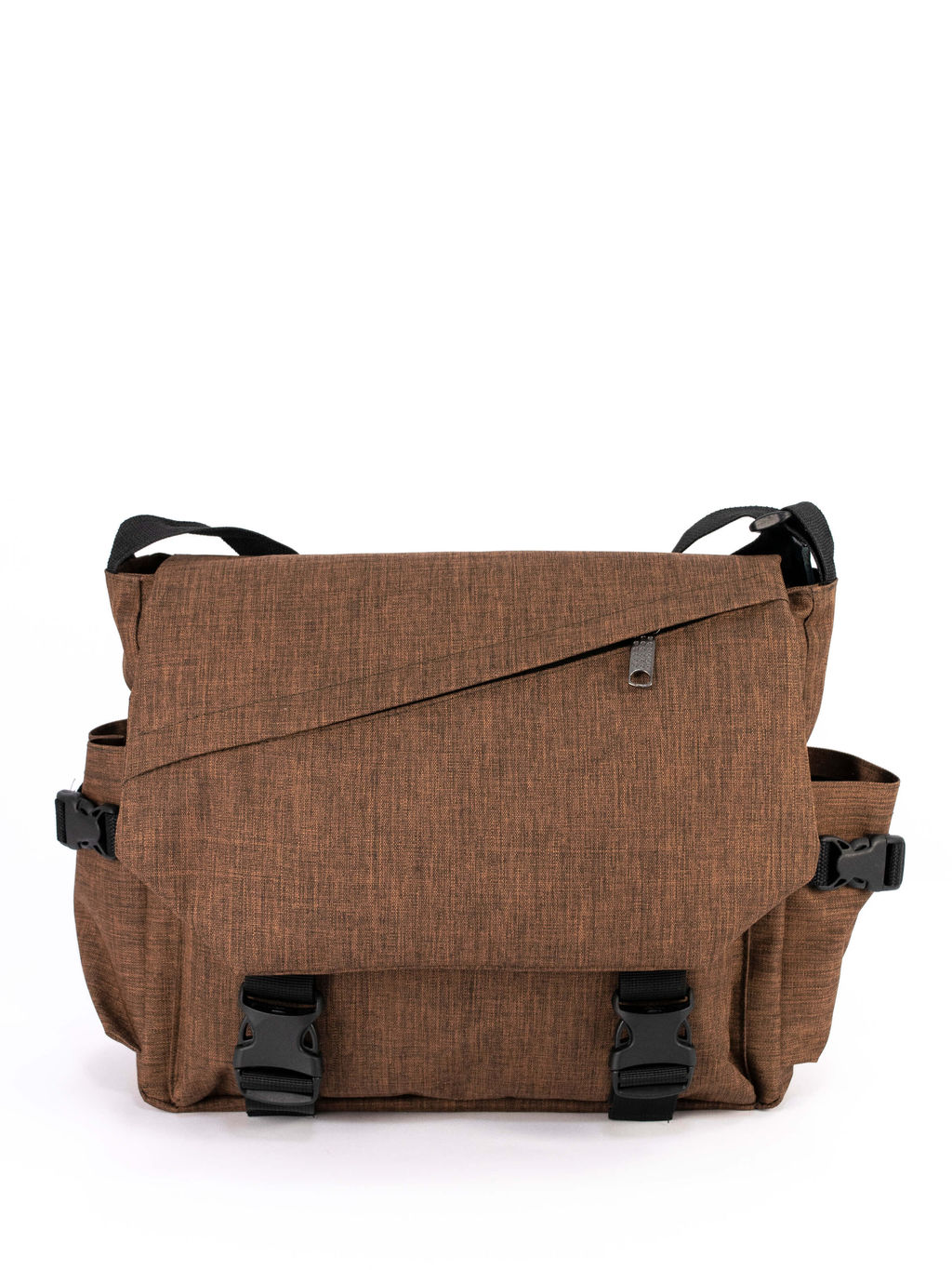 Сумка через плечо почтальонка коричневая