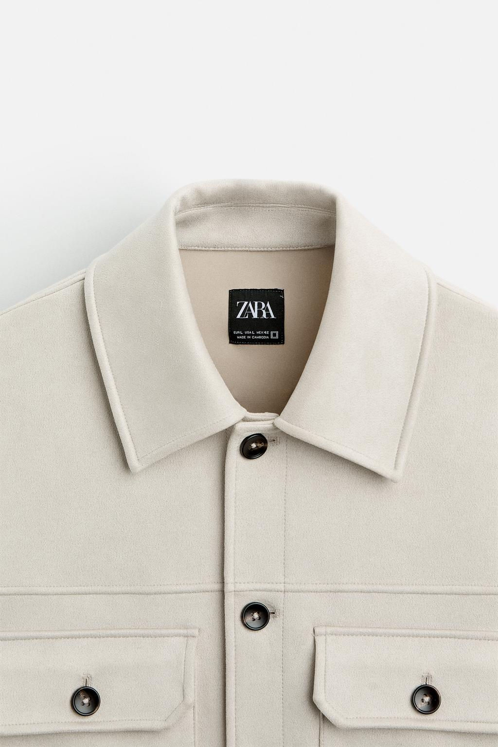 FAUX SUEDE OVERSHIRT - Zara фото 18