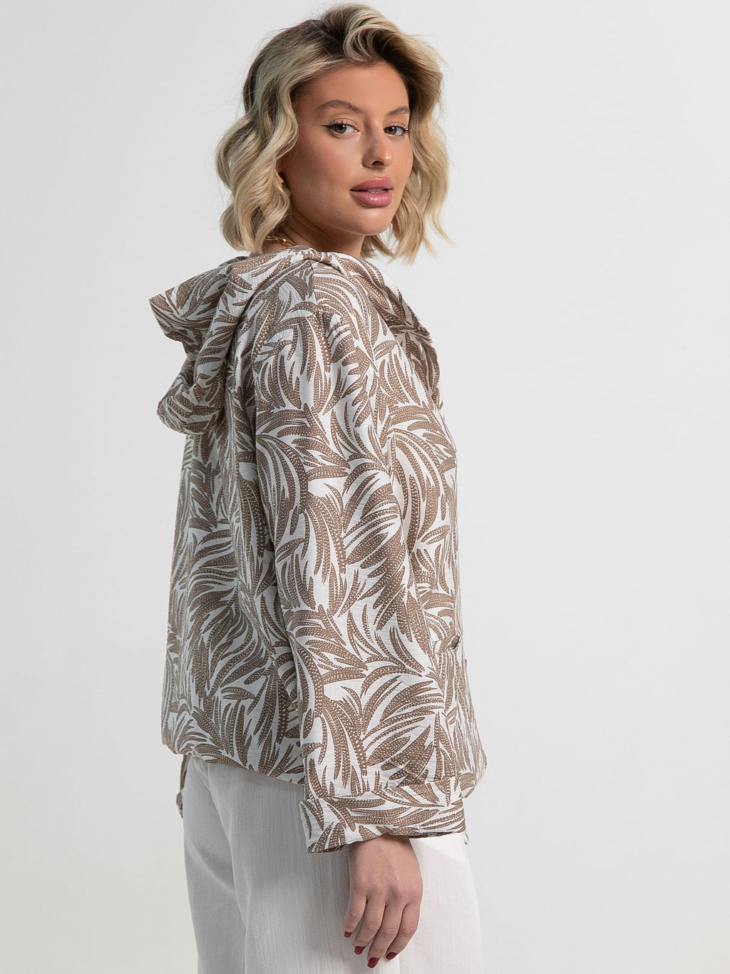 Пыльник Летний день (бело-коричневый) Б15152-8М - Lt collection фото 3