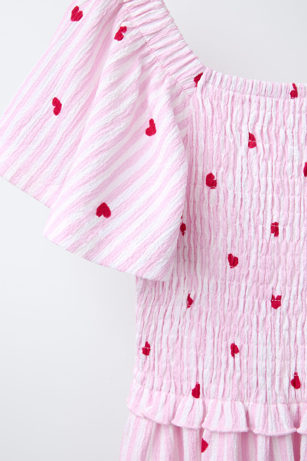 STRIPE AND HEART PRINT DRESS - Zara фото 3