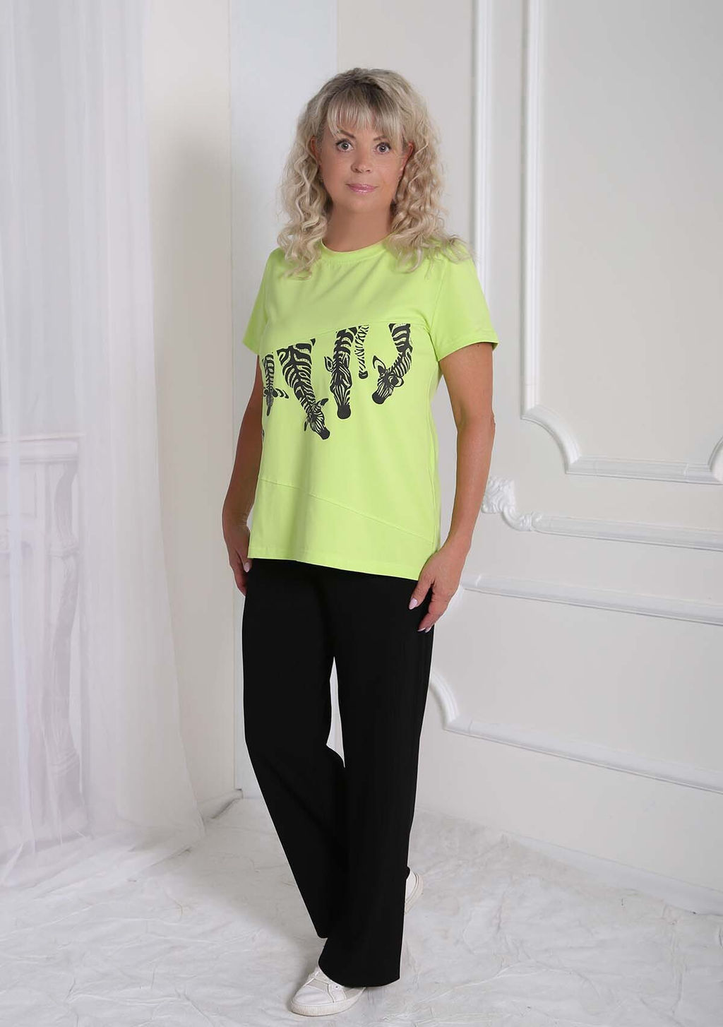 Футболка Энни салатовая - Марлен фото 2