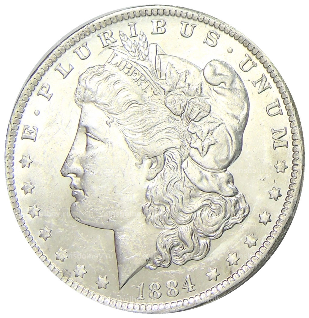 1 доллар 1884 года O США Доллар Моргана