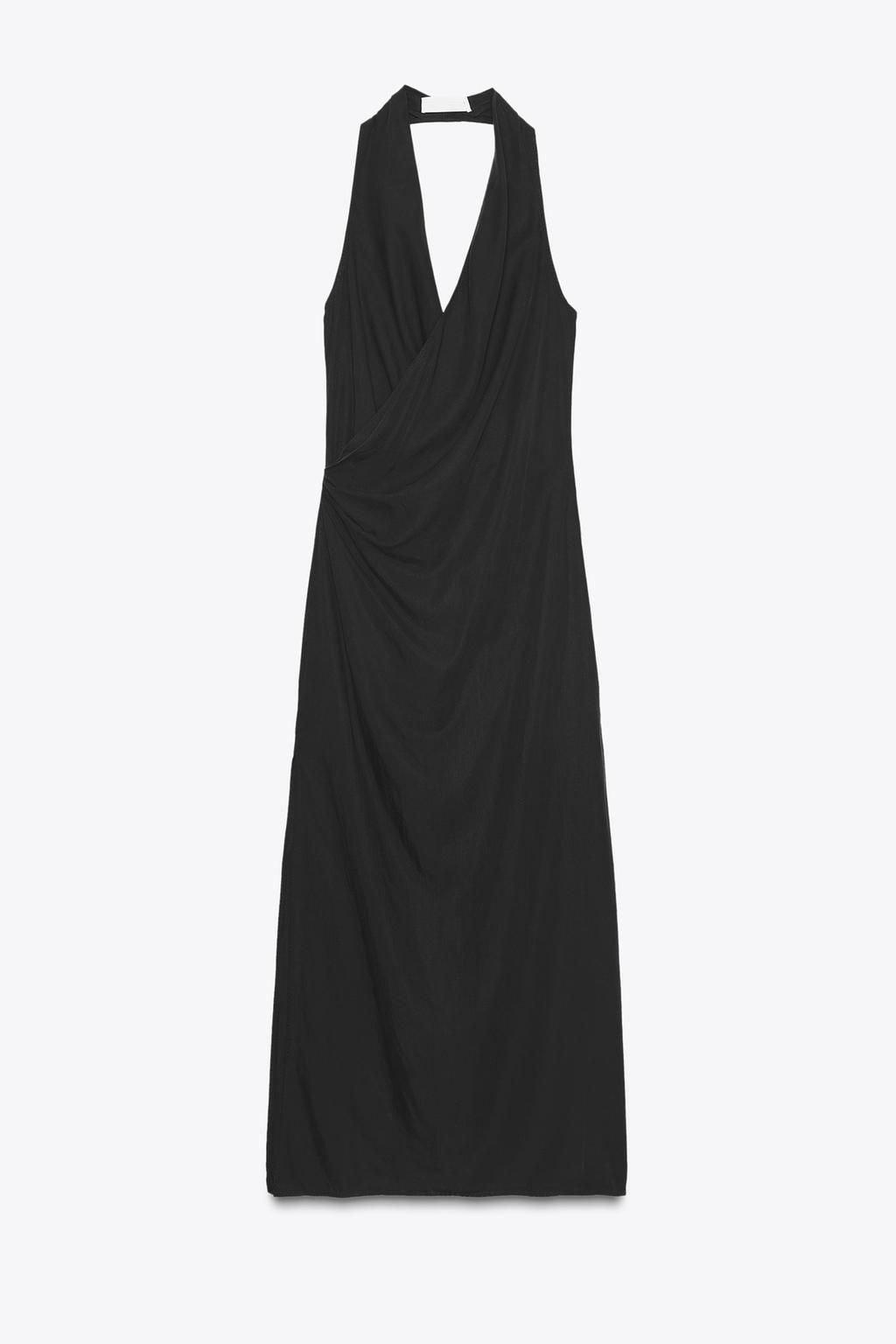 FLOWING DRAPED MIDI DRESS - Zara фото 4