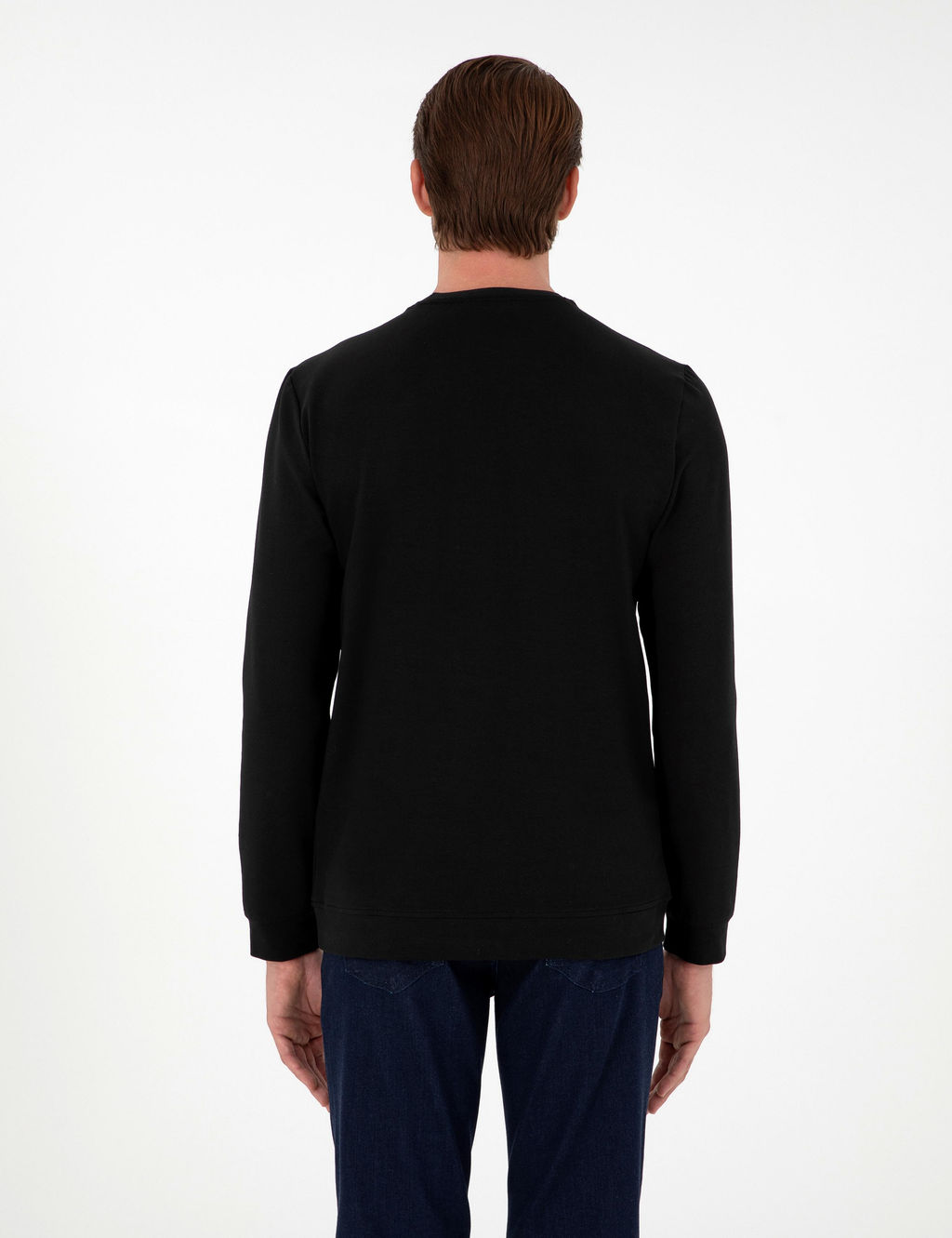 Siyah Regular Fit Sweatshirt - Pierre cardin фото 5