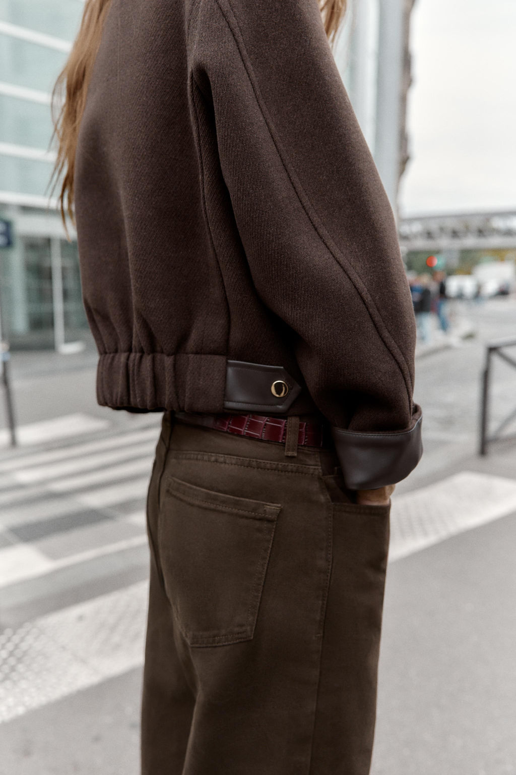 SOFT JACKET WITH LEATHER EFFECT TRIMS - Zara фото 7