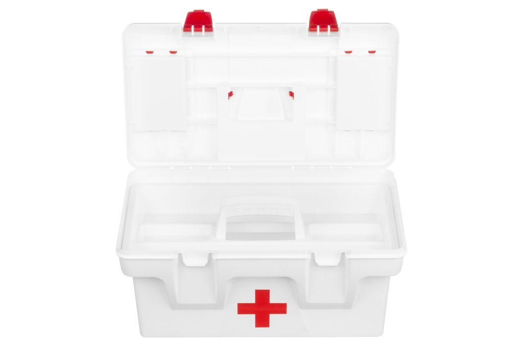 Ящик для медикаментов-аптечка 16 л 40,5*23,5*21 см Массимос крыш.с 2-мя защел.и 2-мя органай+вклад - Elan gallery фото 11