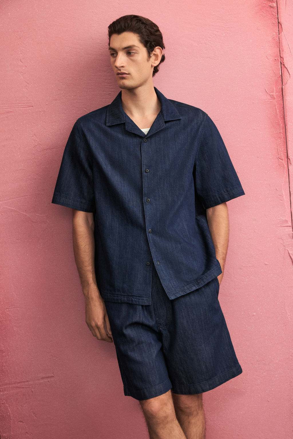 Camisa resort en denim Regular Fit - H&m фото 4