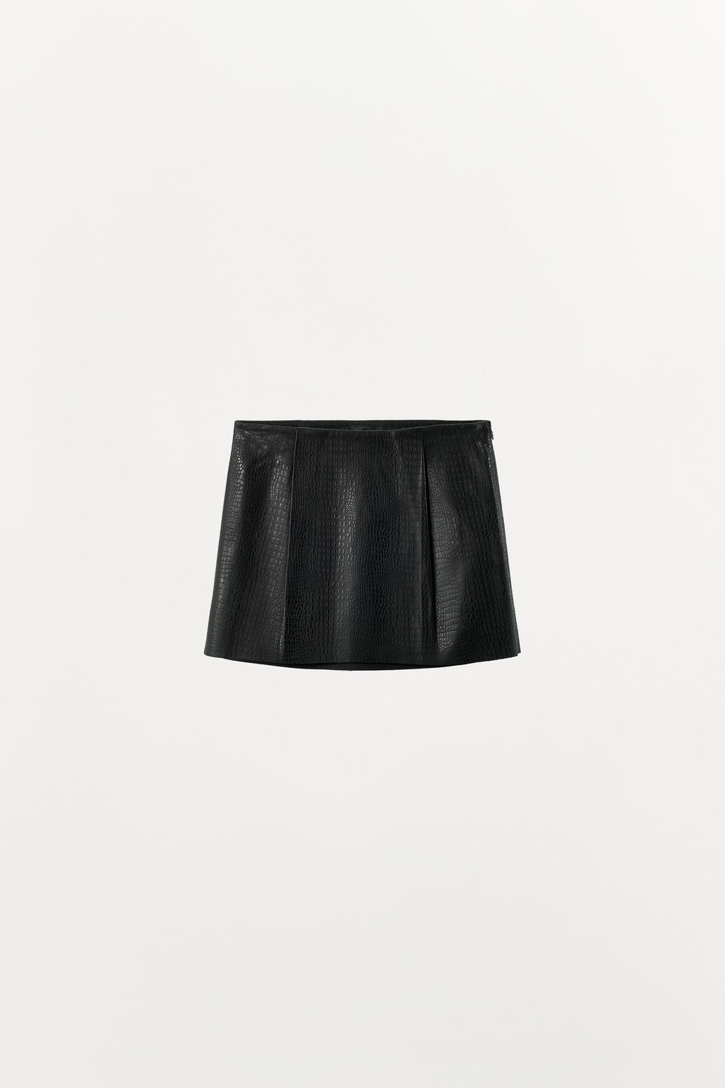 100% LEATHER MINI SKIRT - Zara фото 14