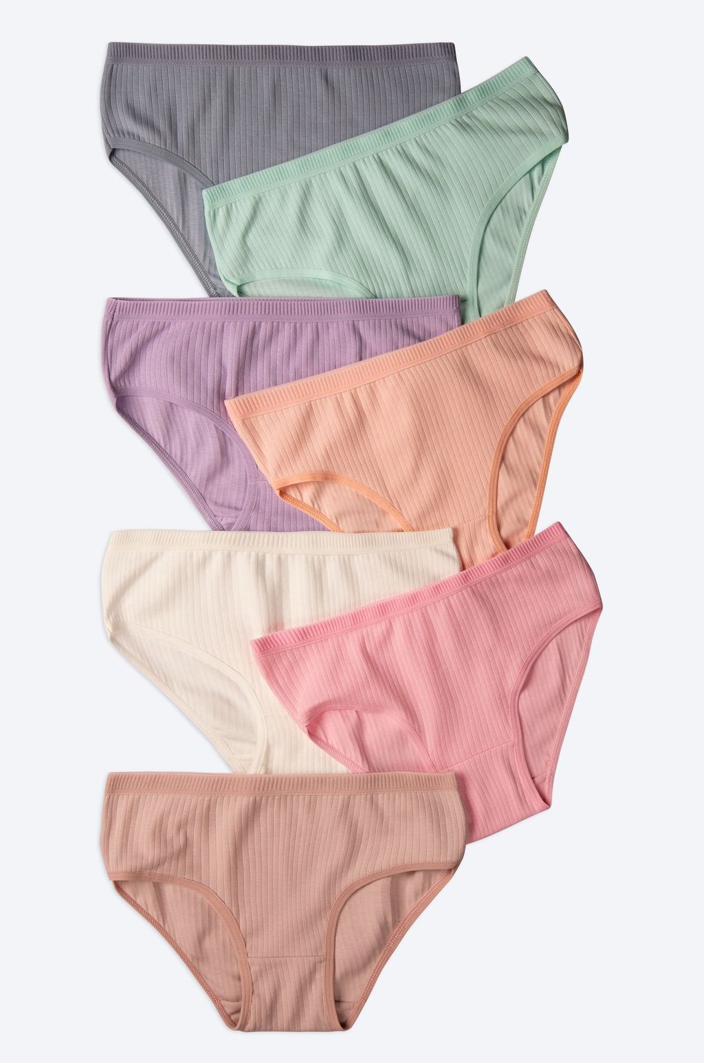 Трусы для девочки в рубчик 7 шт. Nicoletta  фото 5