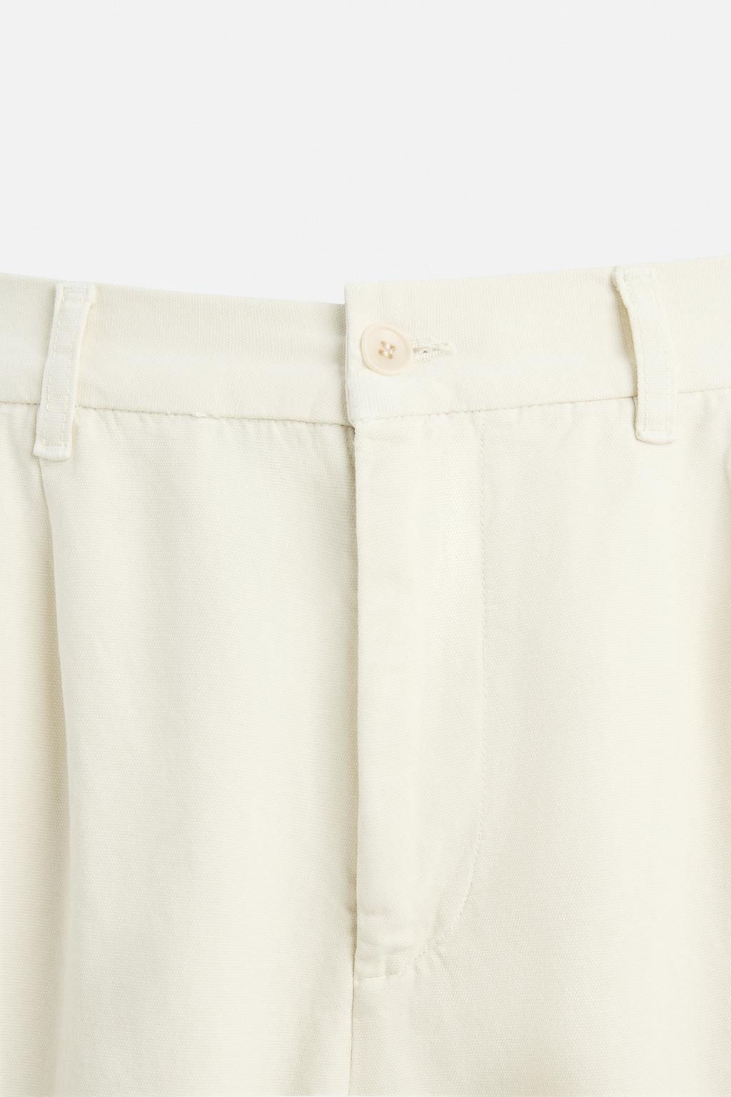RELAXED FIT PLEATED TROUSERS - Zara фото 9