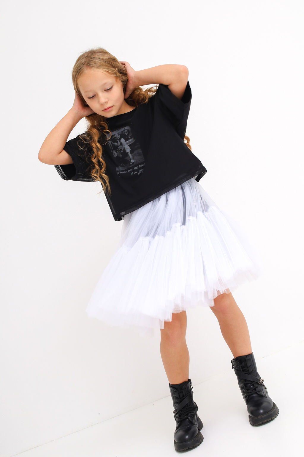 Юбка фатиновая, белая