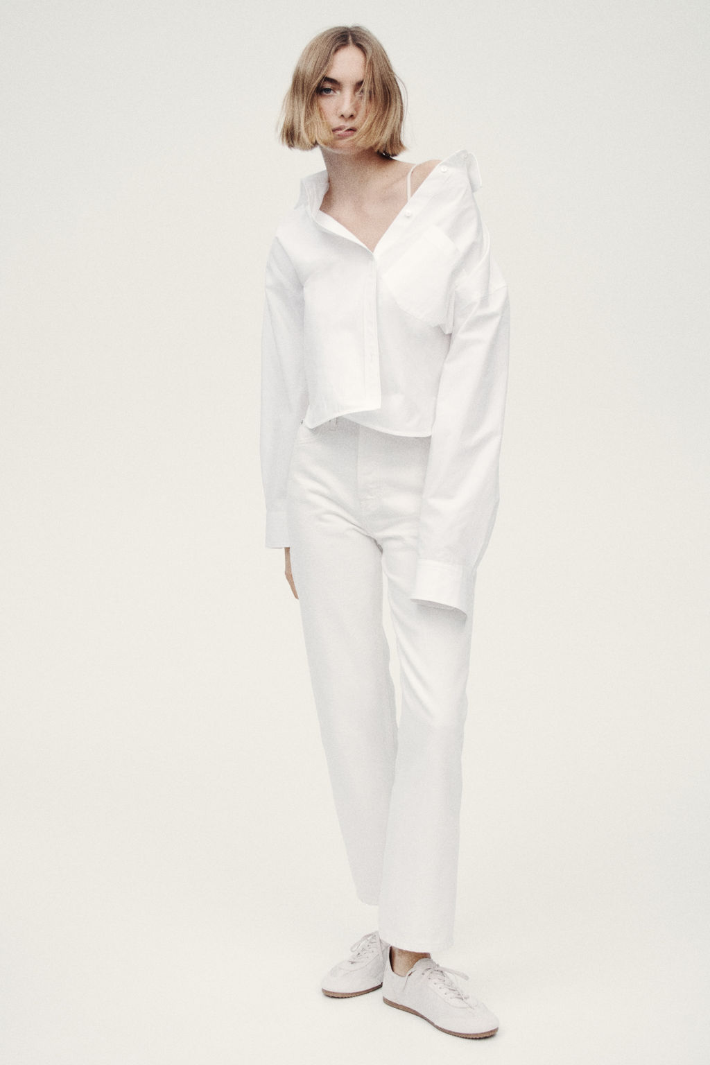Straight High Waist Ankle Jeans - H&m фото 13