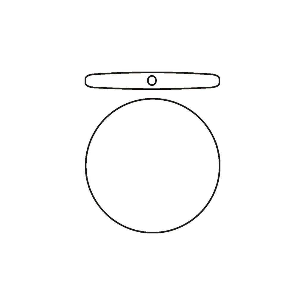 Бусина стеклянная Zlatka DBT-02 24 мм 6 шт в пластиковой упаковке СК/Распродажа №03 оранж./белый/желтый