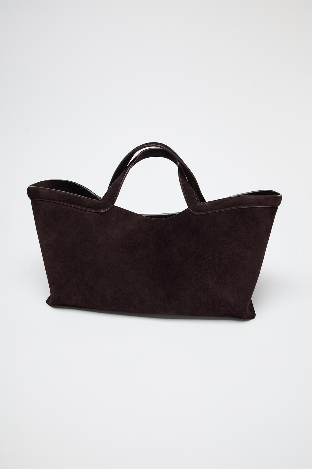 ELONGATED SUEDE TOTE BAG - Zara фото 4