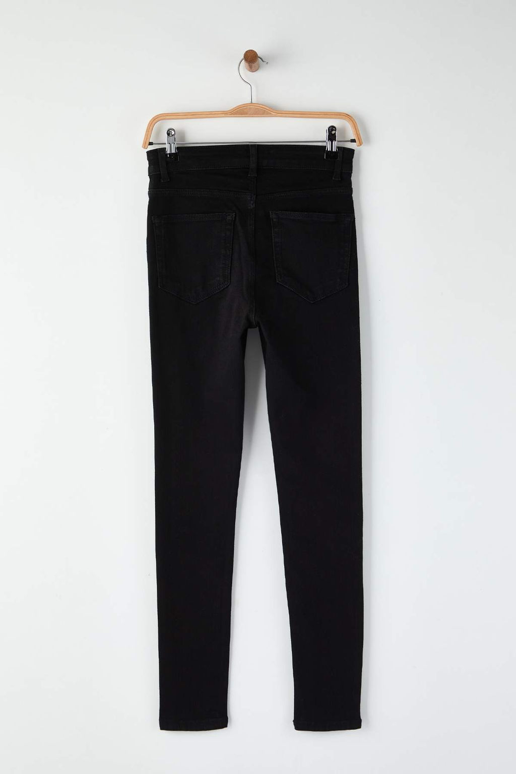 Siyah Vucudu Saran Esnek Yuksek Bel Skinny Jeans TWOSS25JE00051 - Trendyolmilla фото 6