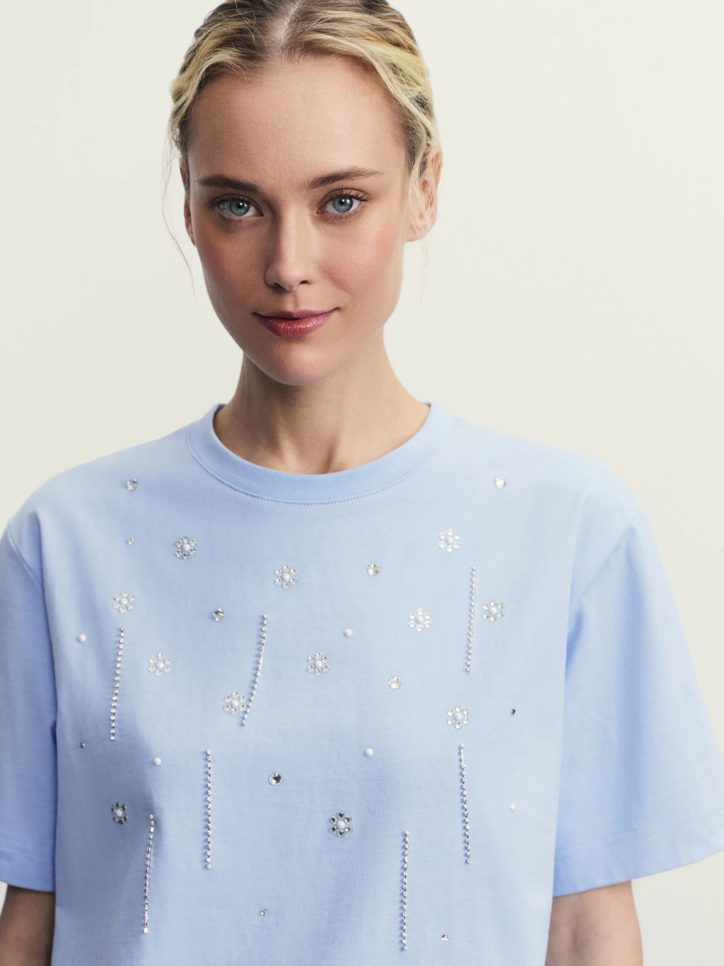 Футболка со стразами / Zarina  фото 6