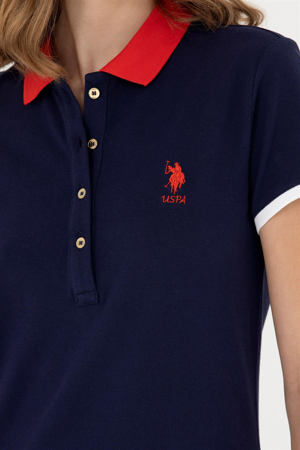 Женское темно-синее трикотажное платье Неожиданная скидка в корзине - U.s. polo assn фото 7