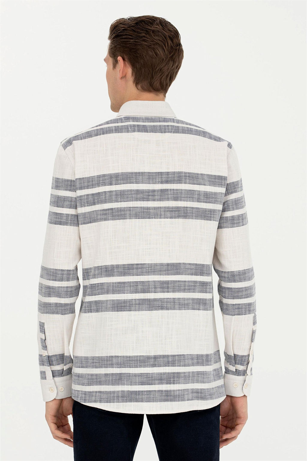 Мужская рубашка с длинным рукавом Stone - U.s. polo assn фото 5