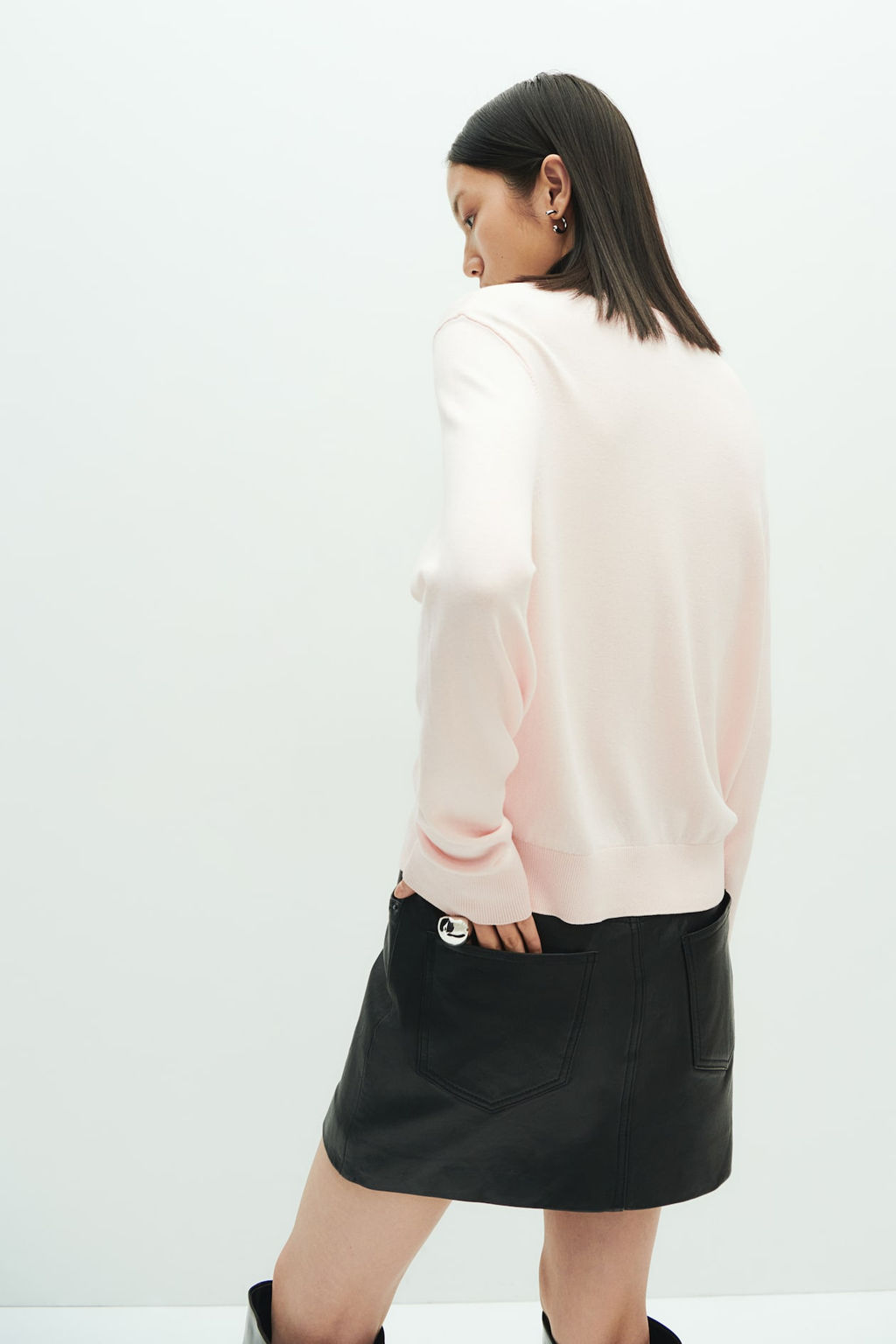 Jersey corto en punto fino - H&m фото 4