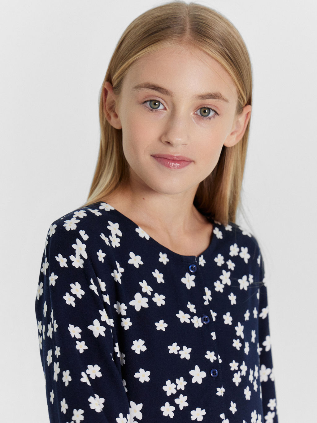 Платье для девочек темно-синее в цветочки - Mark formelle фото 4