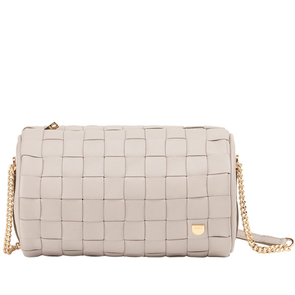 Итальянская кожаная сумка DuDu Bags серии Abigail | жемчужный серый - Dudubags фото 2