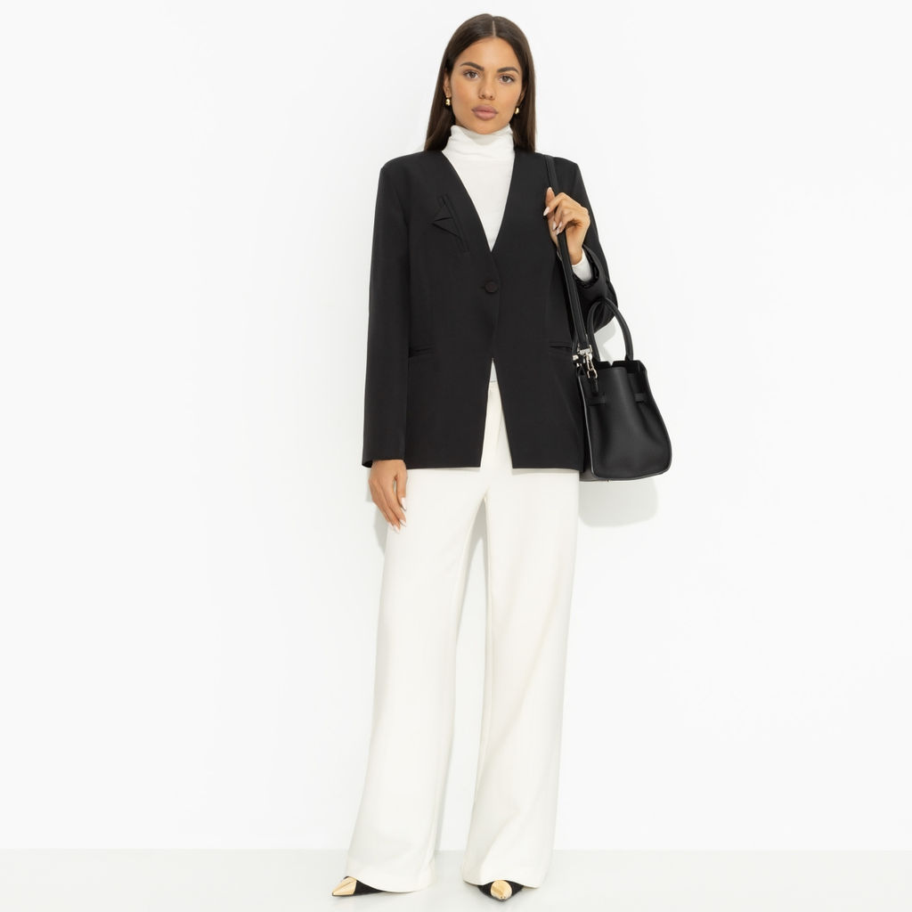 Жакет с подплечниками, Власть в деталях (черный) - Charutti фото 6