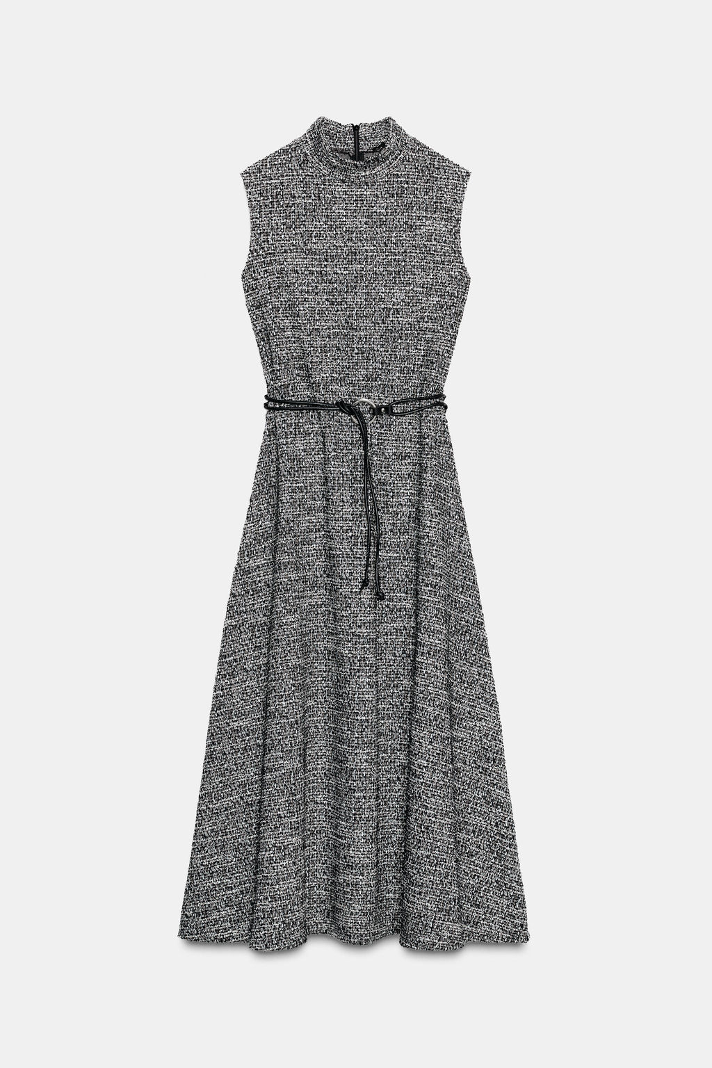 TEXTURED BELTED DRESS - Zara фото 8