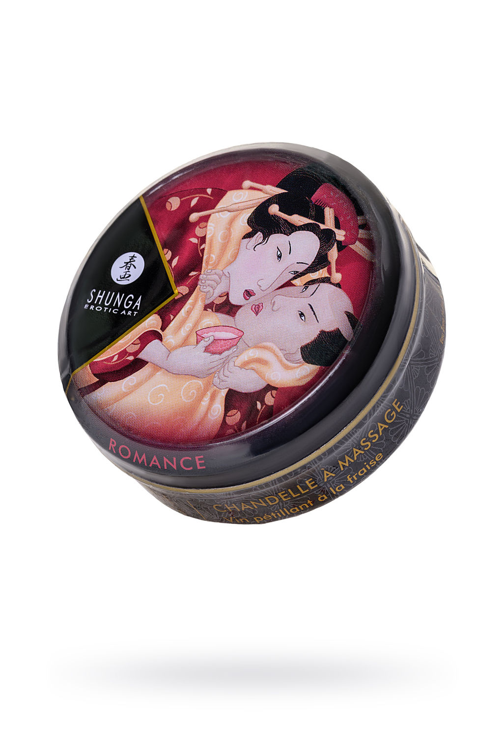 Массажное аромамасло в виде свечи Shunga Романтика.Шампанское и клубника (Romance), 30 мл
