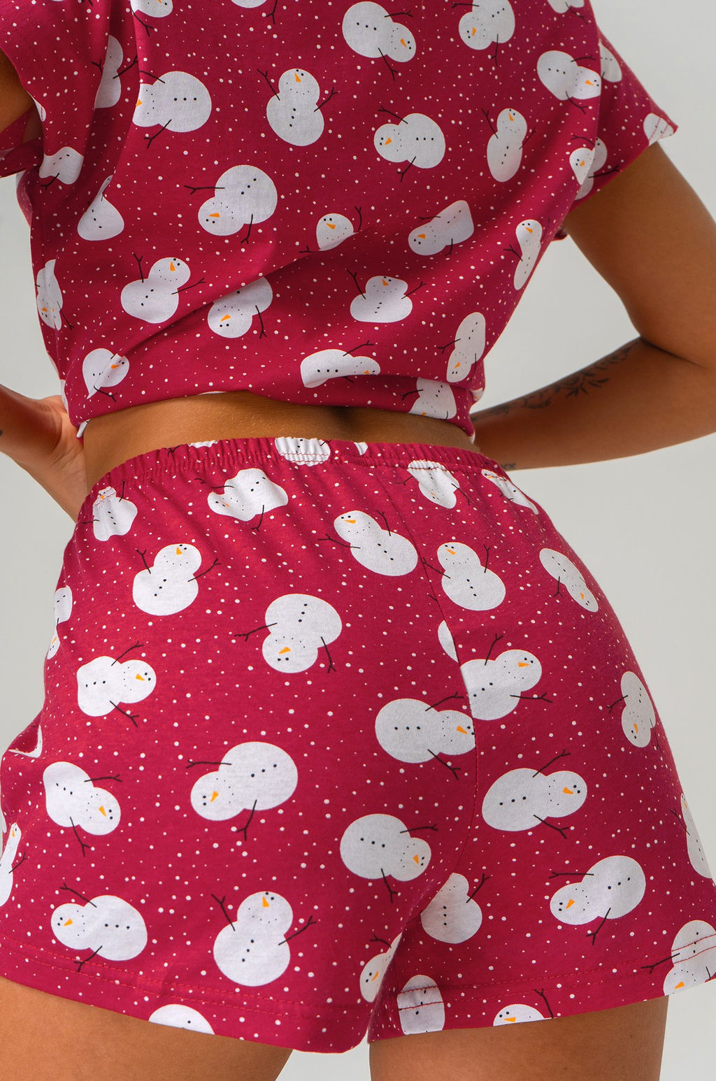 Женская новогодняя пижама с шортами Happyfox - Happy fox фото 6