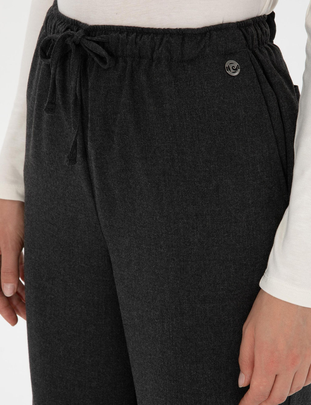 Antrasit Loose Fit Kanvas Pantolon - Pierre cardin фото 5