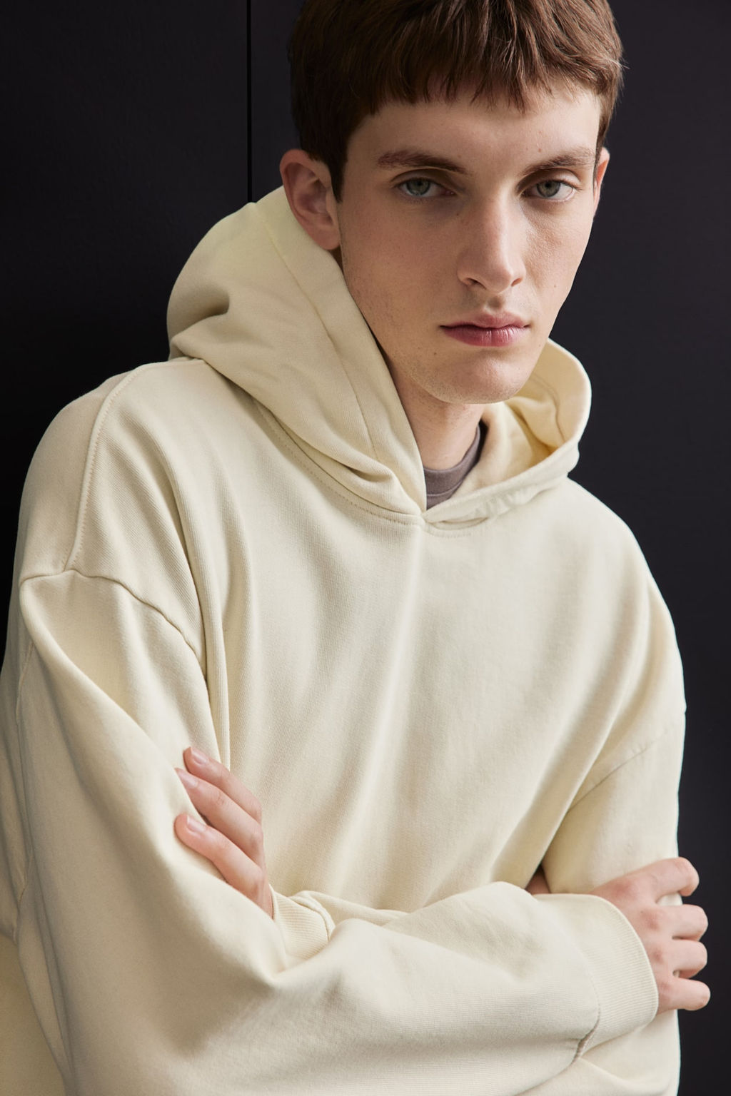 Sudadera lavada con capucha Loose Fit - H&m фото 3