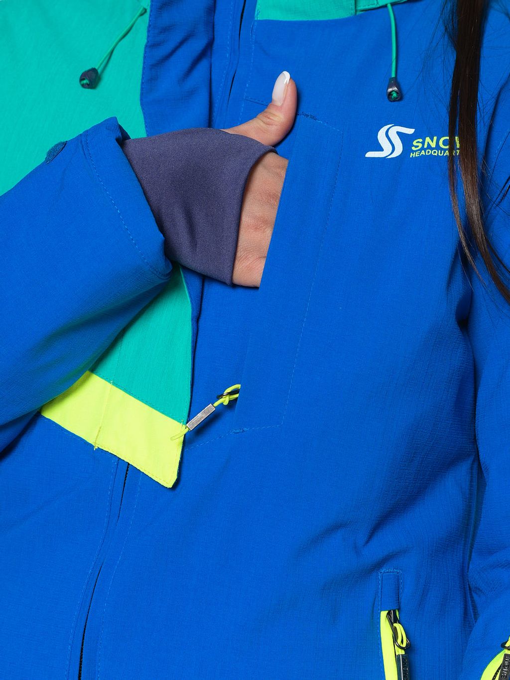 Костюм B-8777 Джинсовый - Snow headquarter фото 15