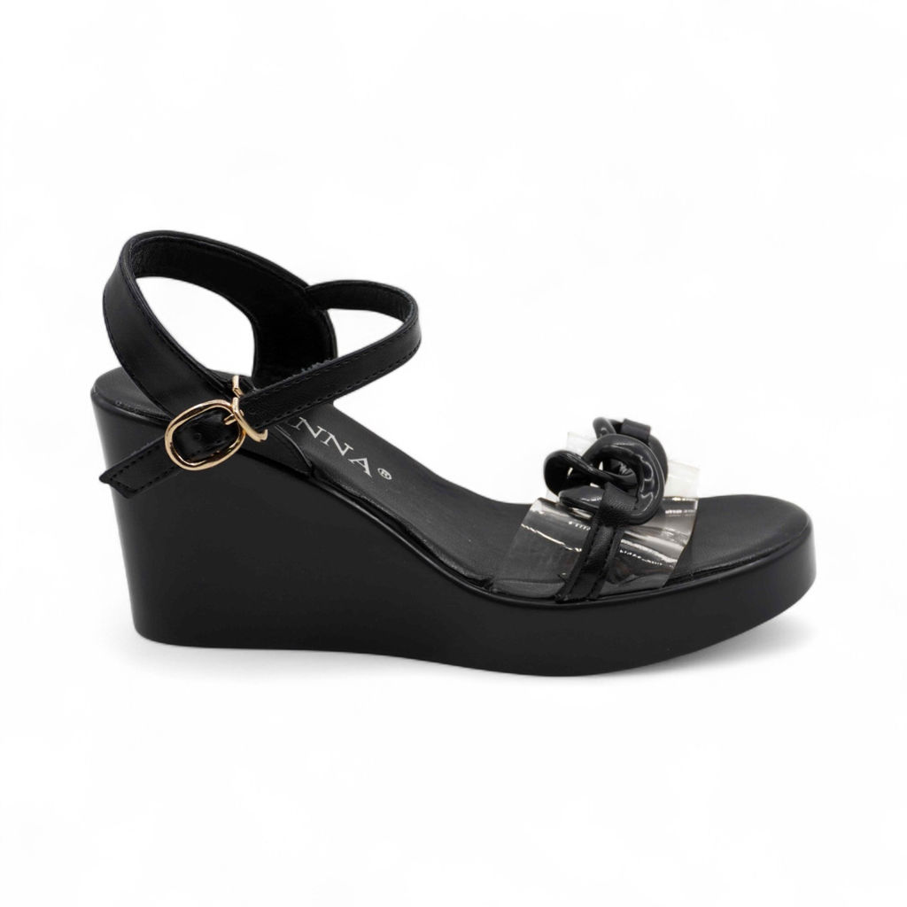 Босоножки на платформе L11-10G черные - Sport фото 2