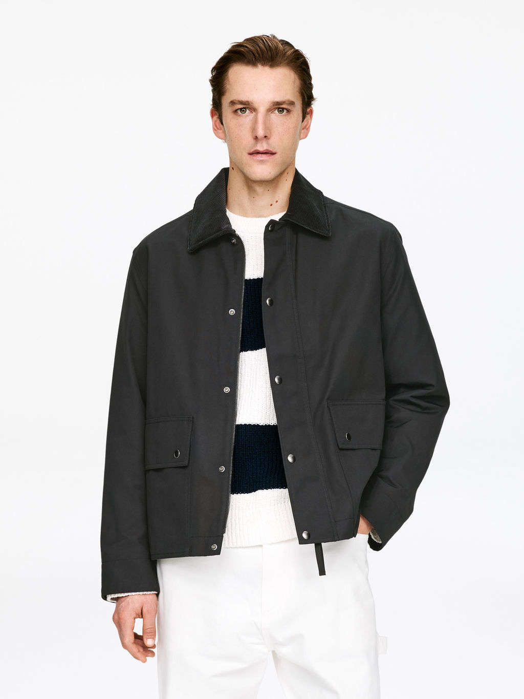 Chaqueta de nailon y algod?n encerada - H&m фото 7