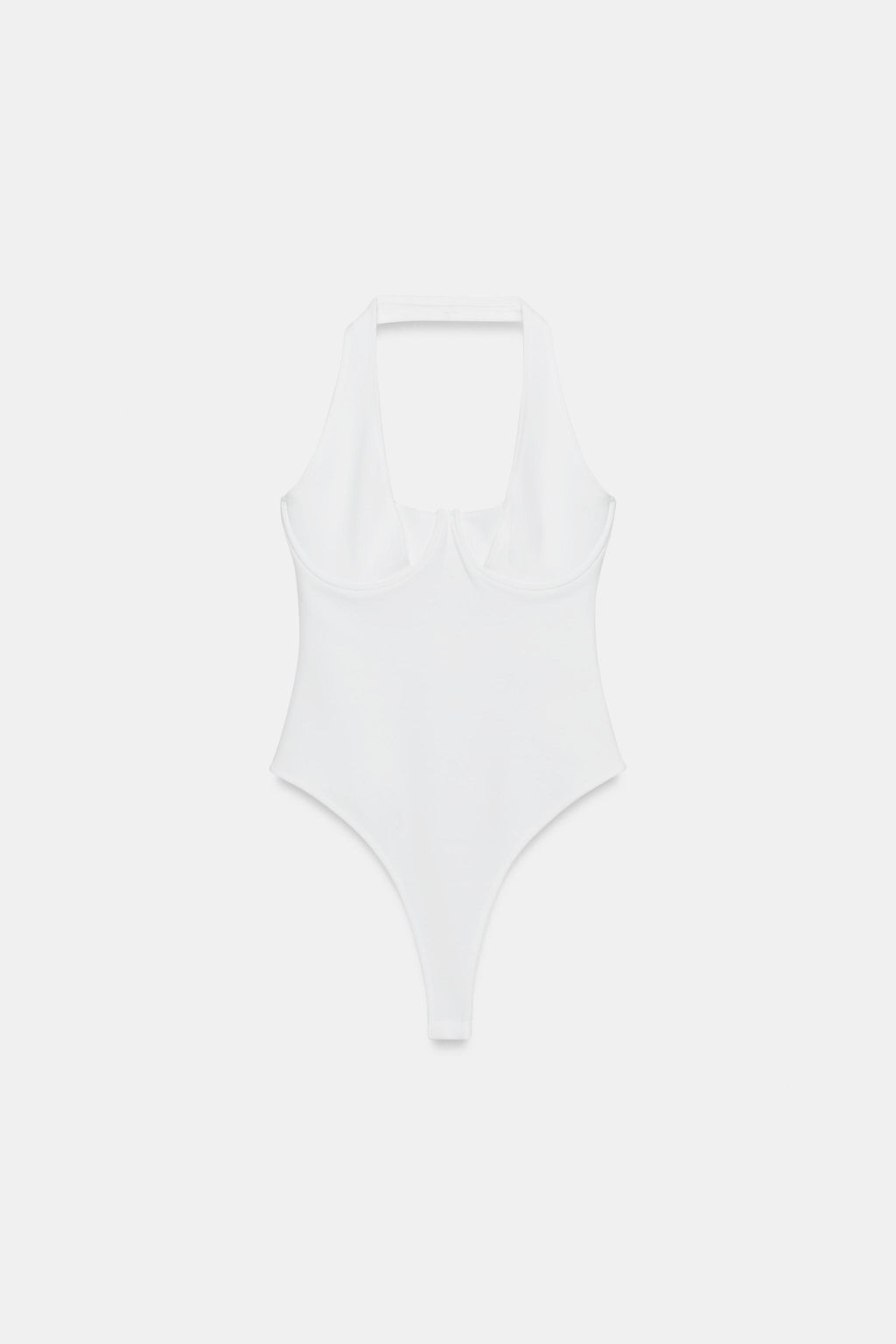 BODY HALTER PUNTO STRETCH / Blanco - Zara фото 5