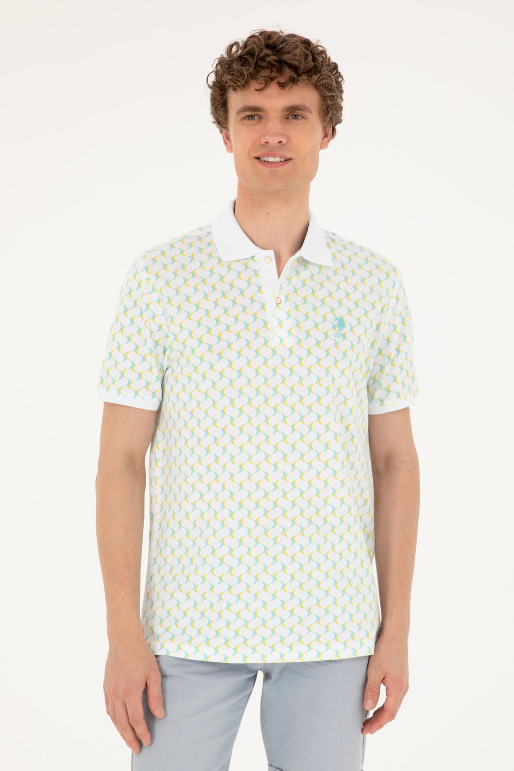 U. S. Polo Assn / Мужская мятная футболка - U.s. polo assn фото 8