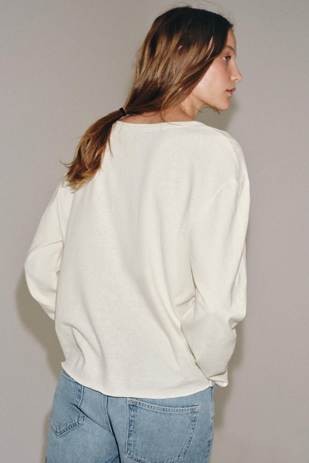 RUSTIC HENLEY T-SHIRT - Zara фото 3