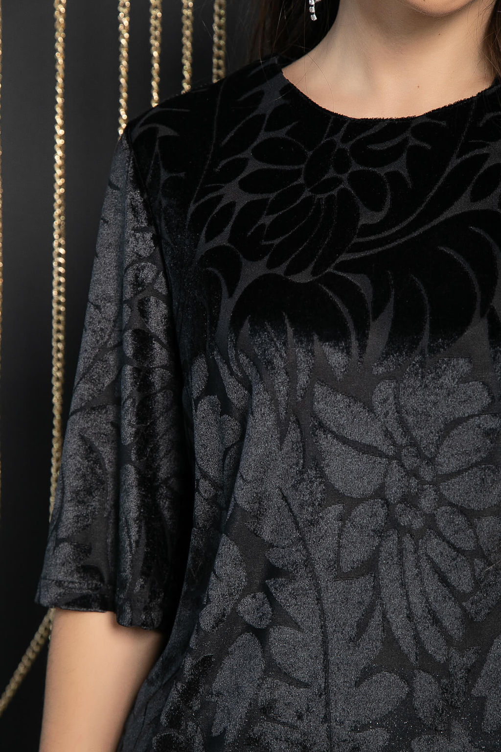 Блуза Твоя стихия (черная) Б11656 - Lt collection фото 3