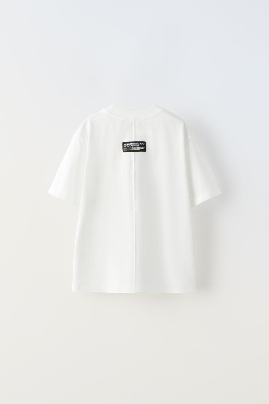 FLOCK PRINT T-SHIRT - Zara фото 2