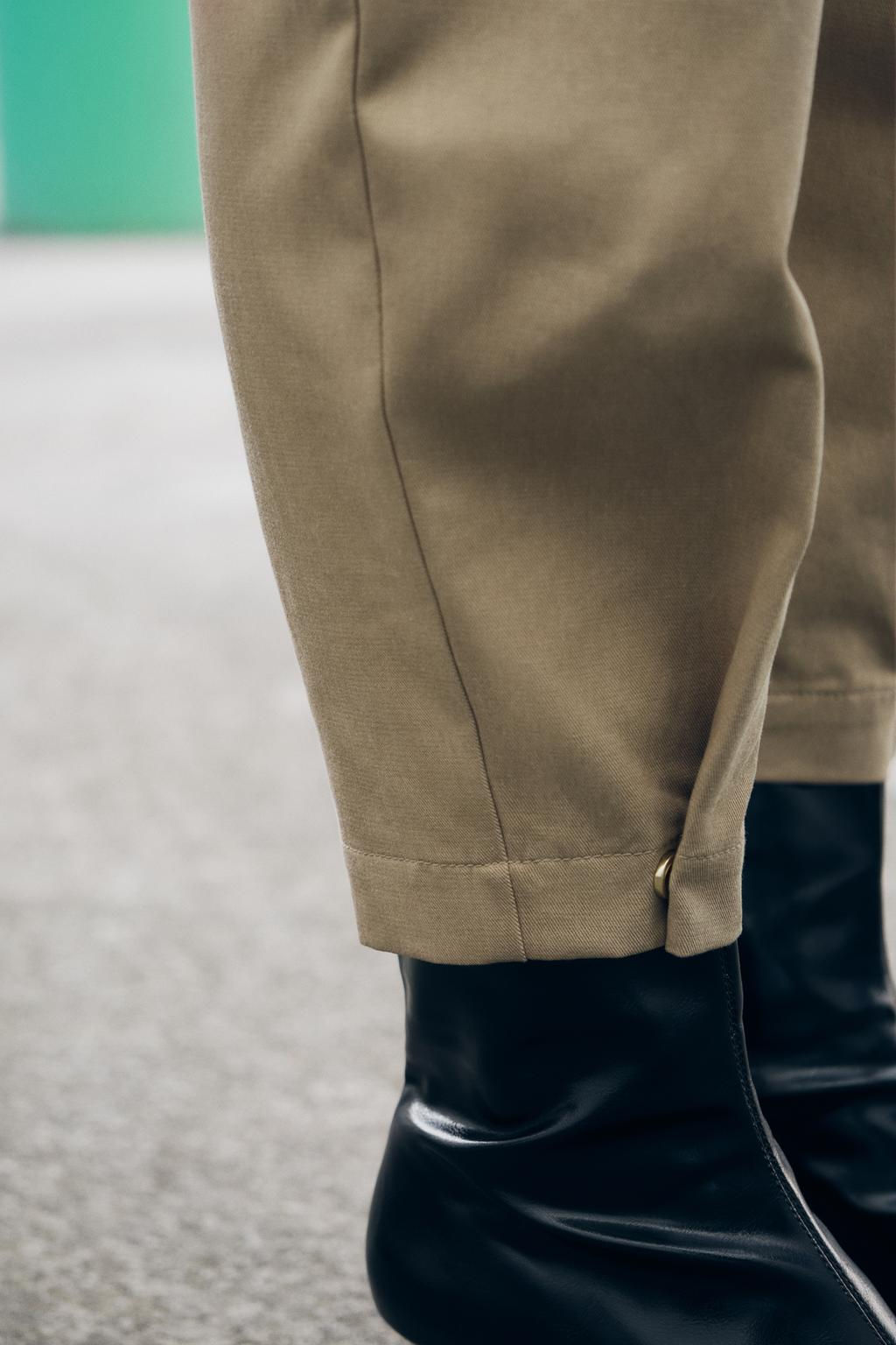 DARTED BAGGY TROUSERS - Zara фото 5