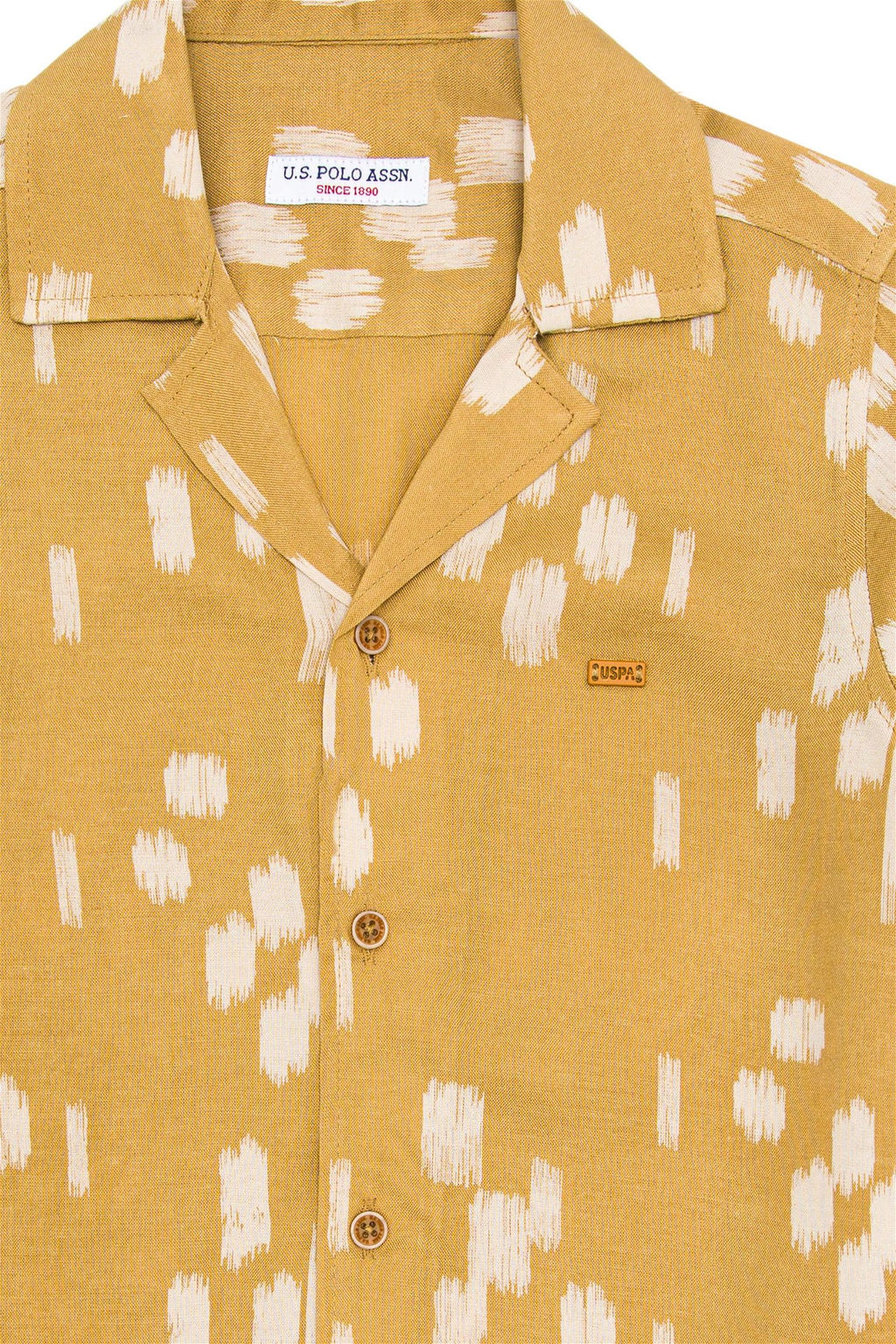 U. S. Polo Assn Рубашка светло-коричневого цвета с коротким рукавом для мальчика - U.s. polo assn фото 7