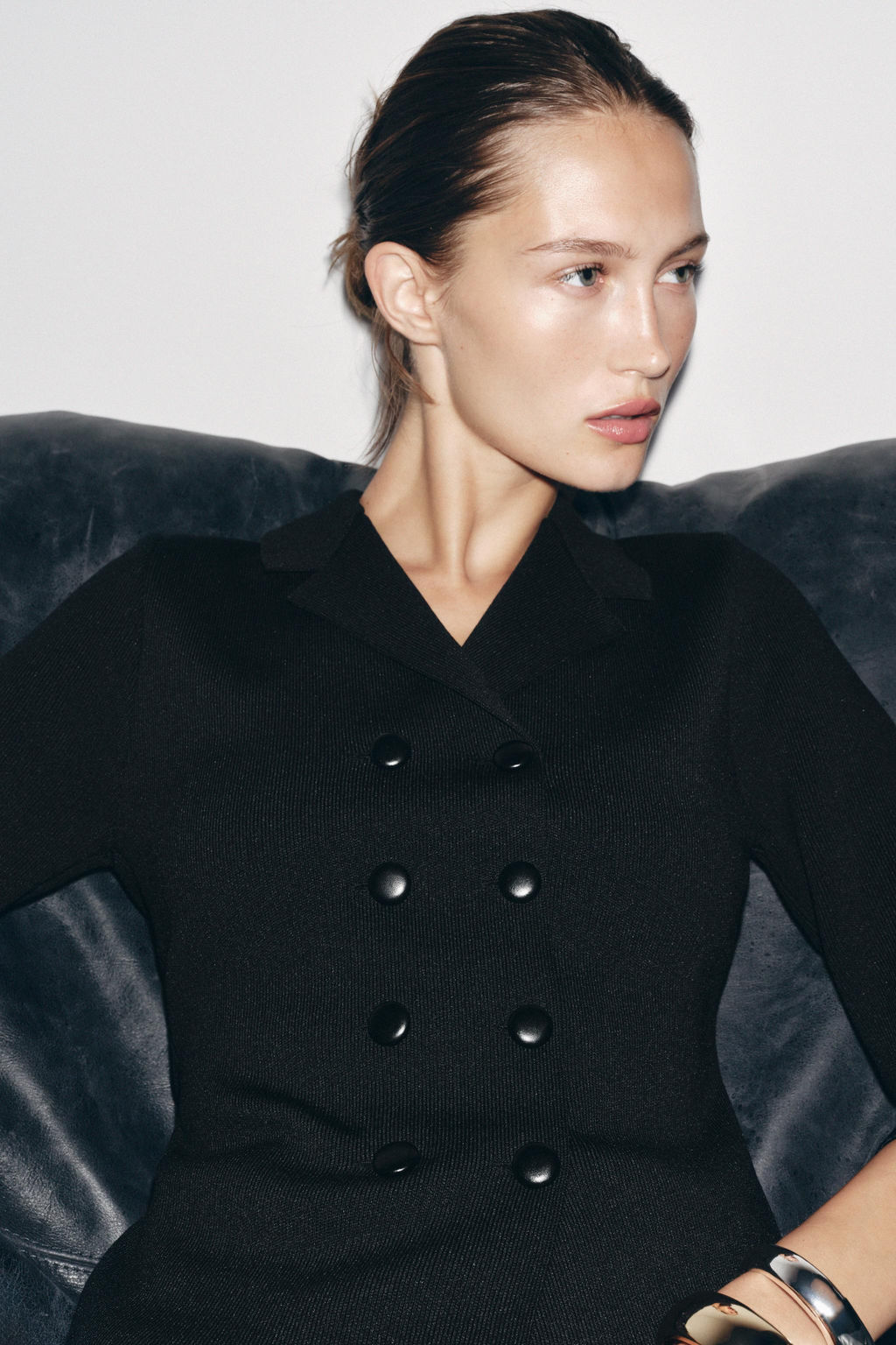 DOUBLE-BREASTED KNIT JACKET - Zara фото 4