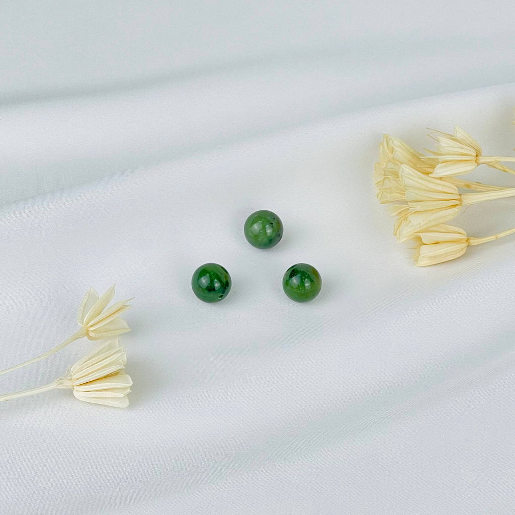 Бусины для украшений из Нефрита (3 шт)
